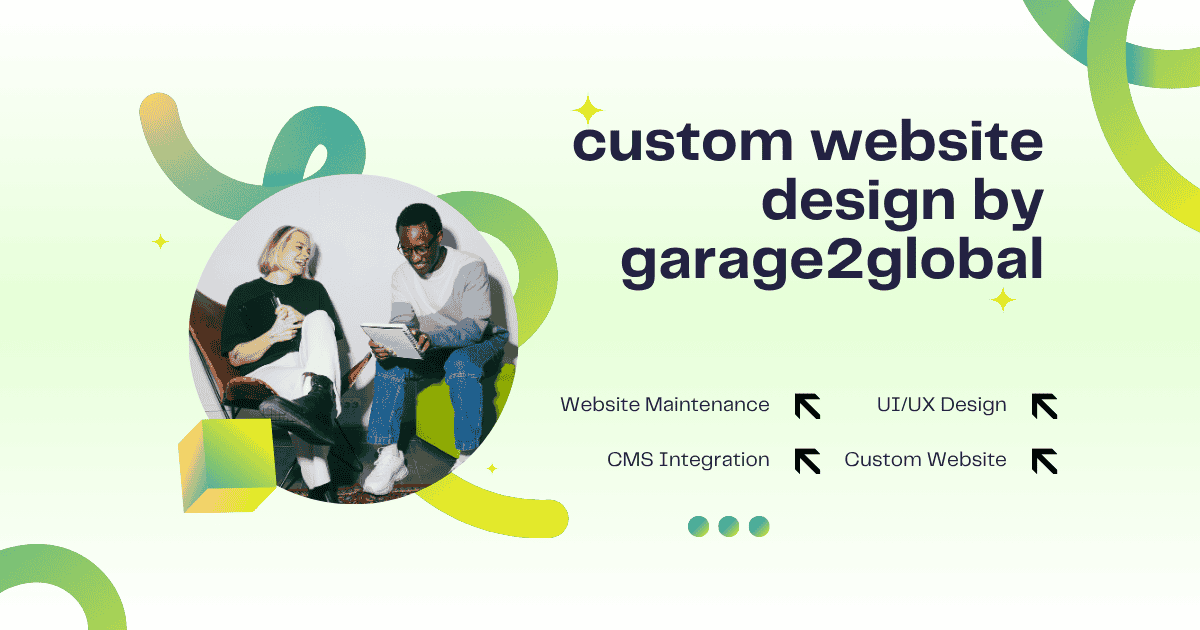 custom websites design by garage2global